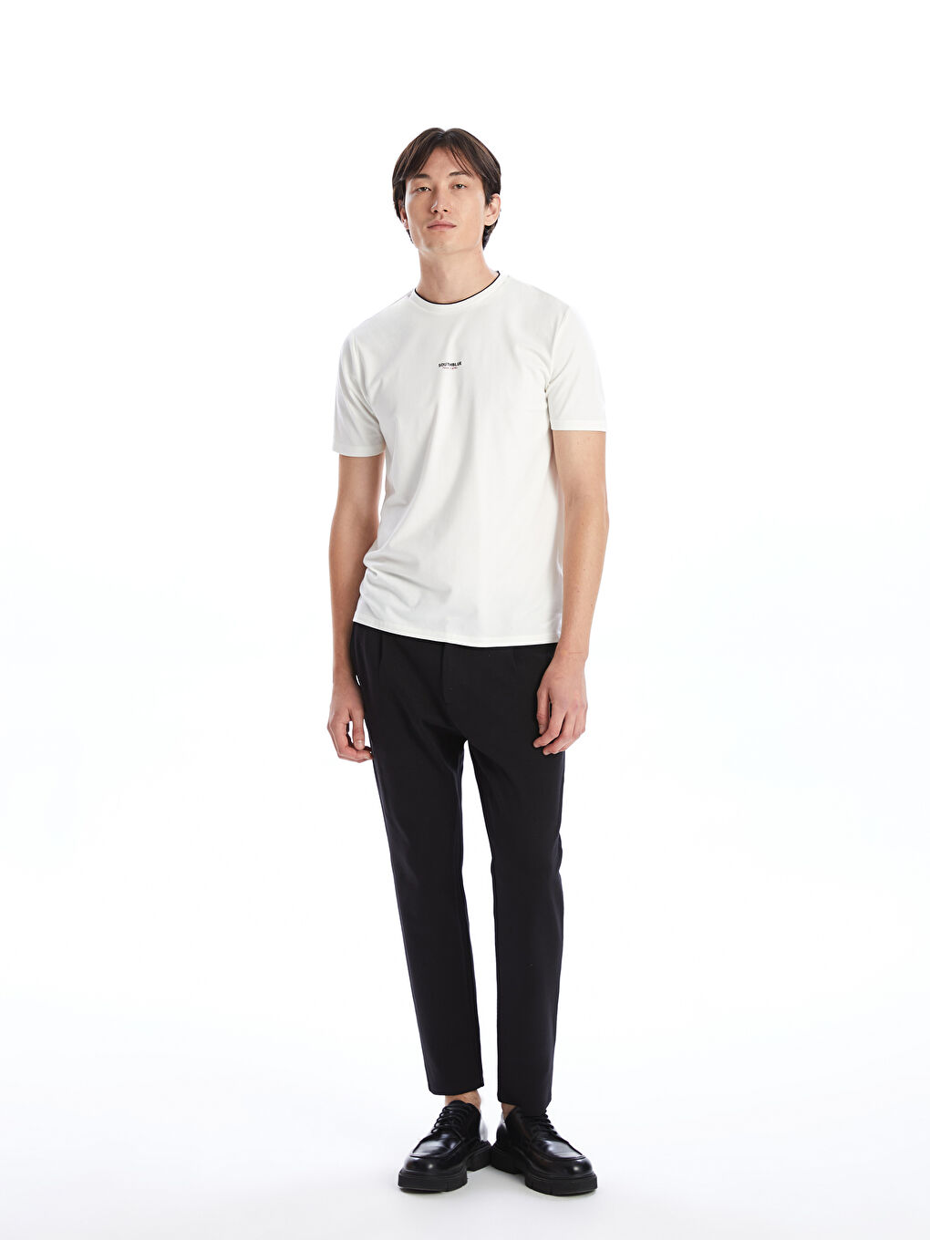 SOUTHBLUE Crew Neck Short Sleeve Printed Combed Cotton Men's T-shirt -S4OL78Z8-R9J