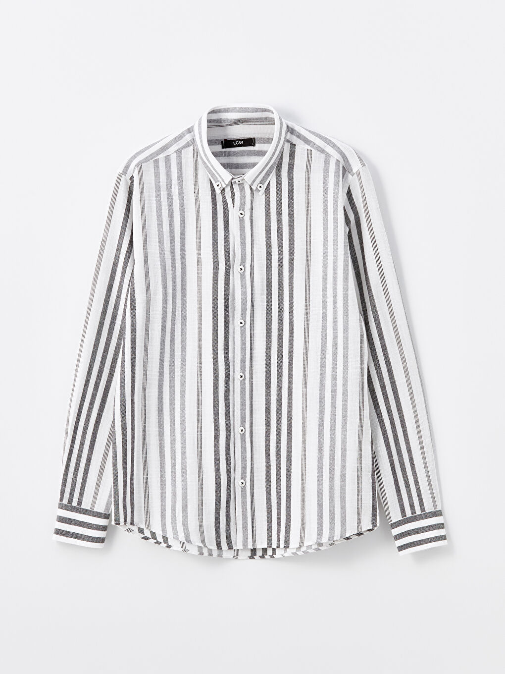 Slim Fit Long Sleeve Striped Men's Shirt -S4OM16Z8-LFY