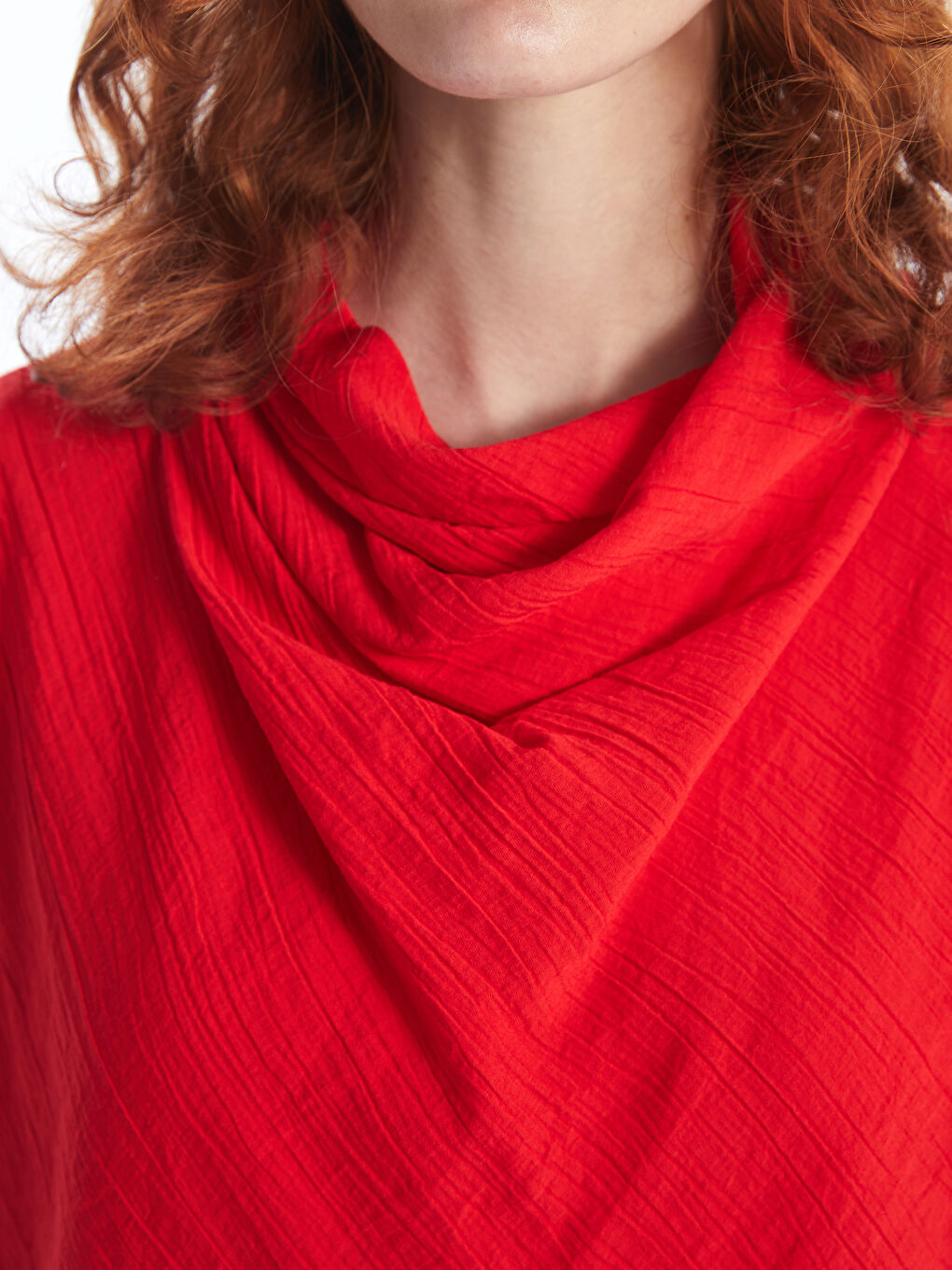 Flowy Collar Women's Blouse -S4OM22Z8-HBH