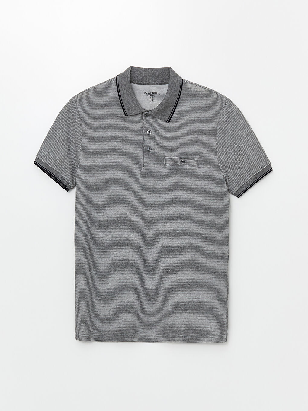 Polo Neck Short Sleeve Men's T-Shirt-4