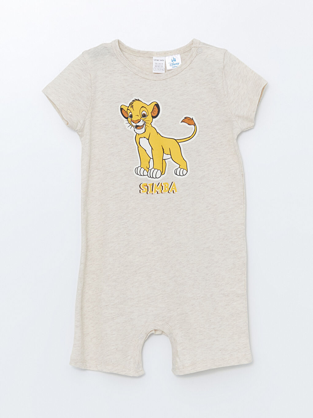 Crew Neck Lion King Printed Baby Boy Romper -S4OM86Z1-L8Q