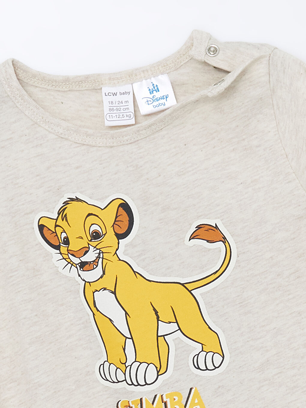Crew Neck Lion King Printed Baby Boy Romper -S4OM86Z1-L8Q