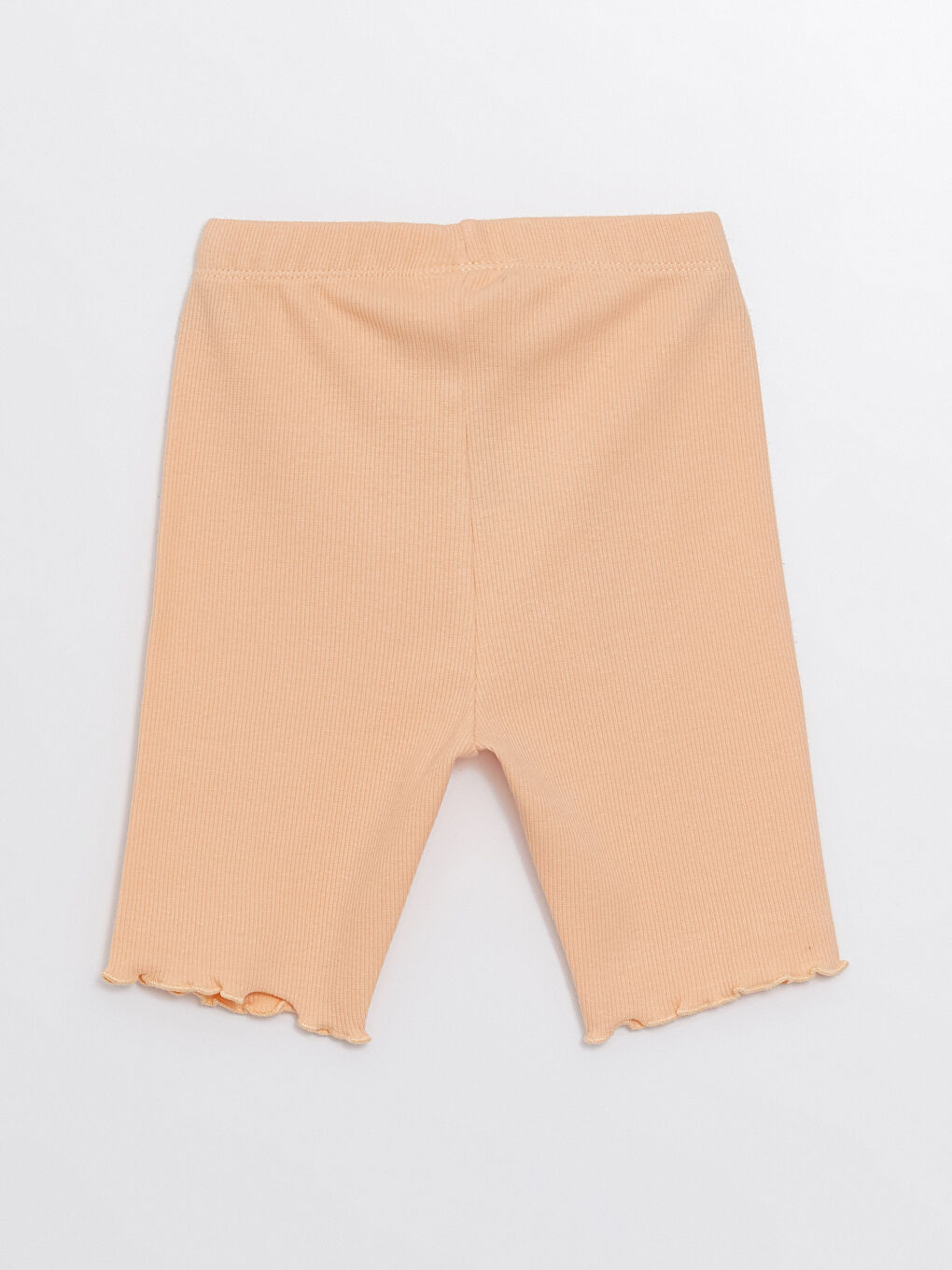 Turuncu Beli Lastikli Basic Kız Bebek Tayt-2