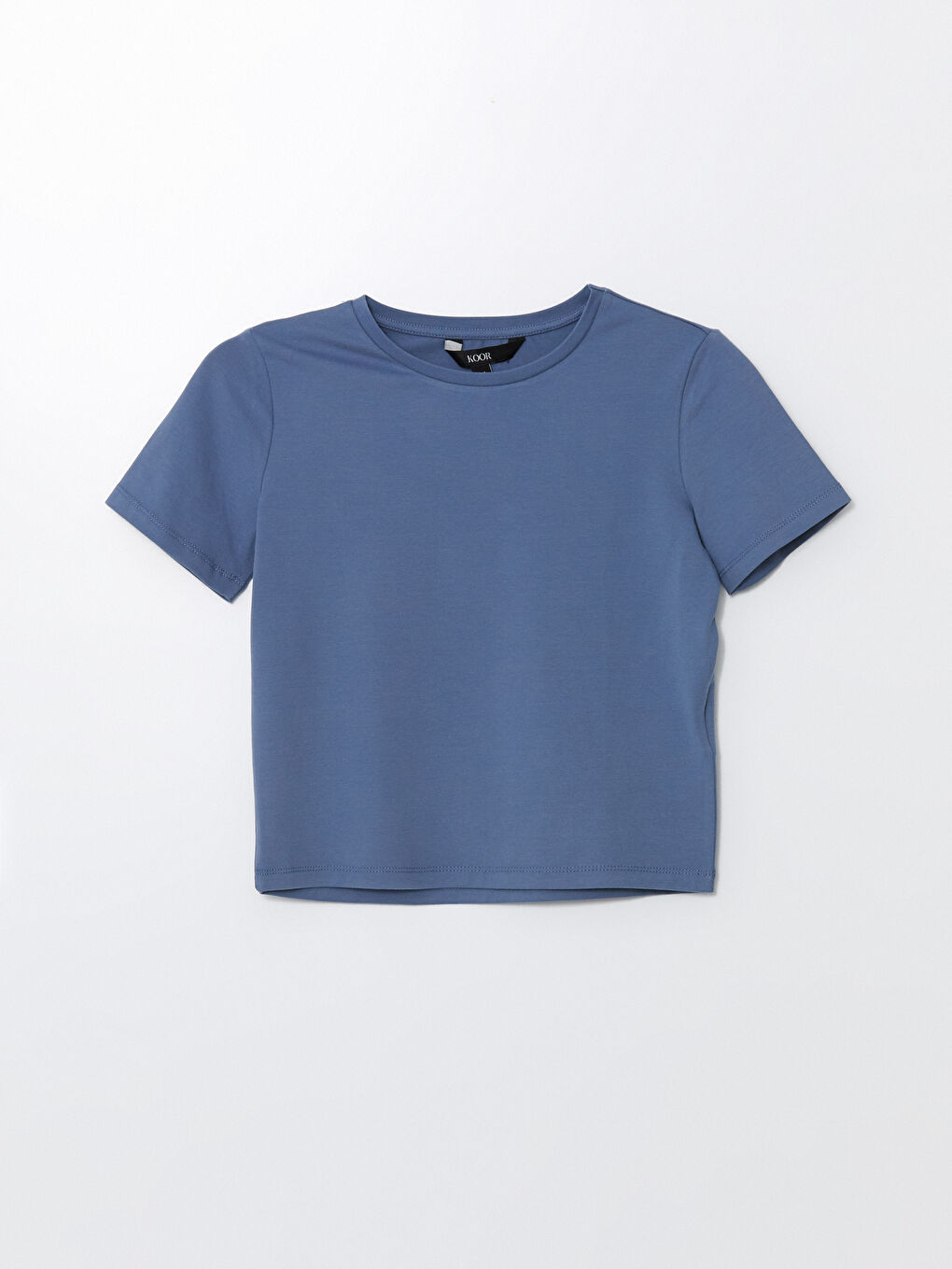 Mavi Bisiklet Yaka Kadın Crop-4