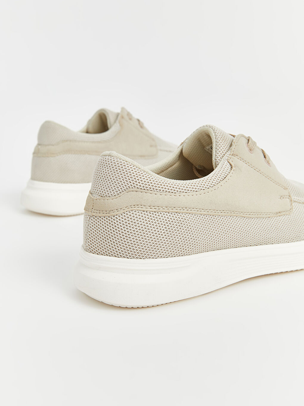 Bej Bağcıklı Erkek Klasik Ayakkabı-3