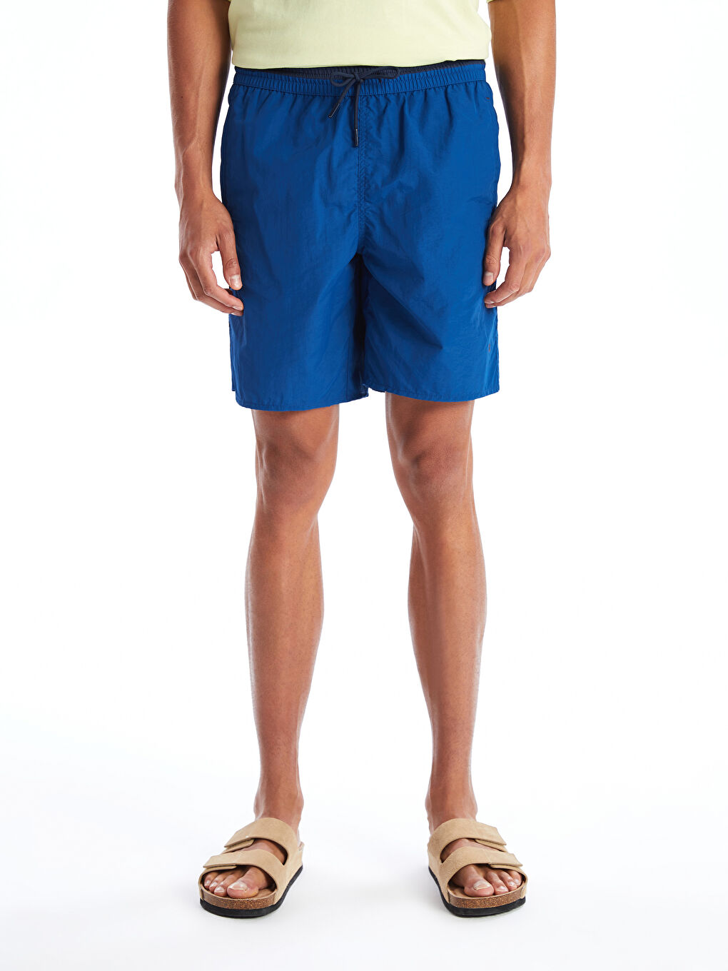 Short Length Basic Men's Swimming Shorts-1