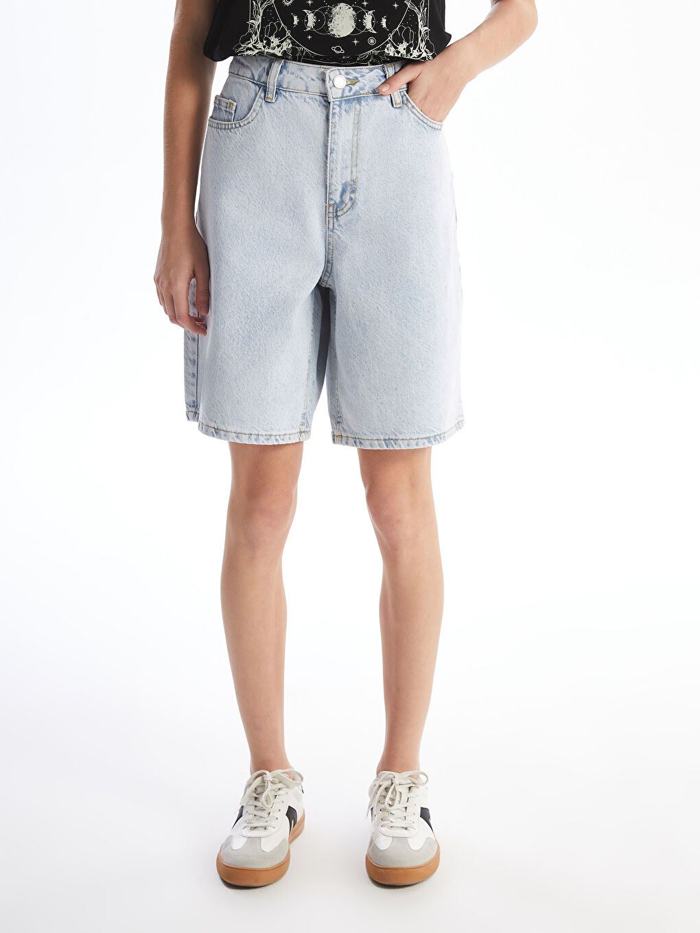 Bermuda Fit Women's Jean Shorts -S4OQ59Z8-311