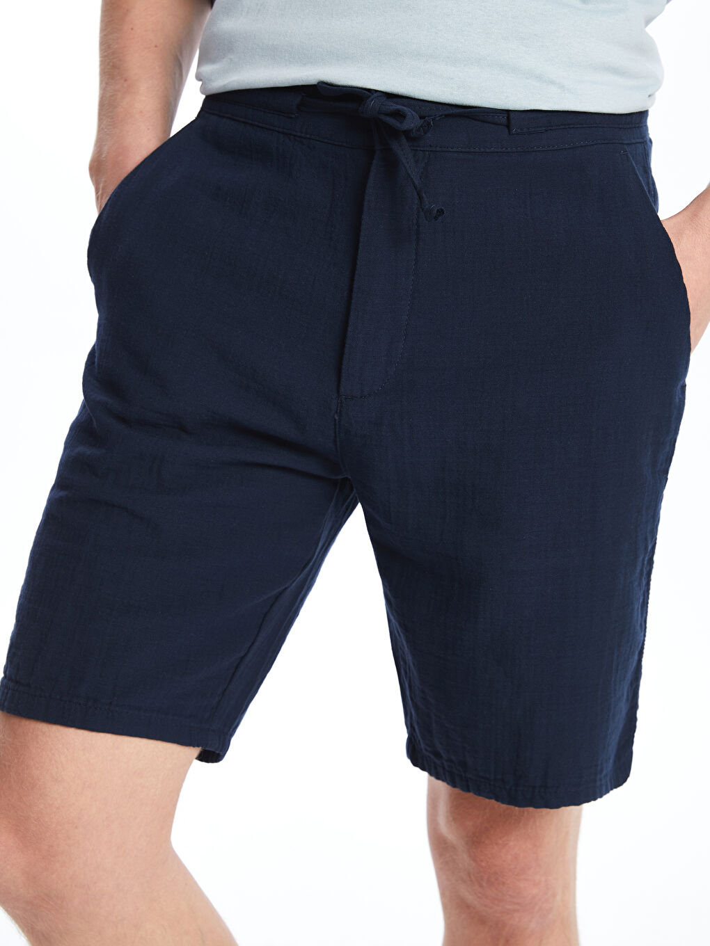 XSIDE Lacivert Slim Fit Erkek Şort - 2