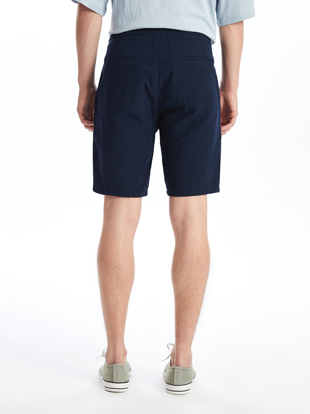 XSIDE Lacivert Slim Fit Erkek Şort - 3
