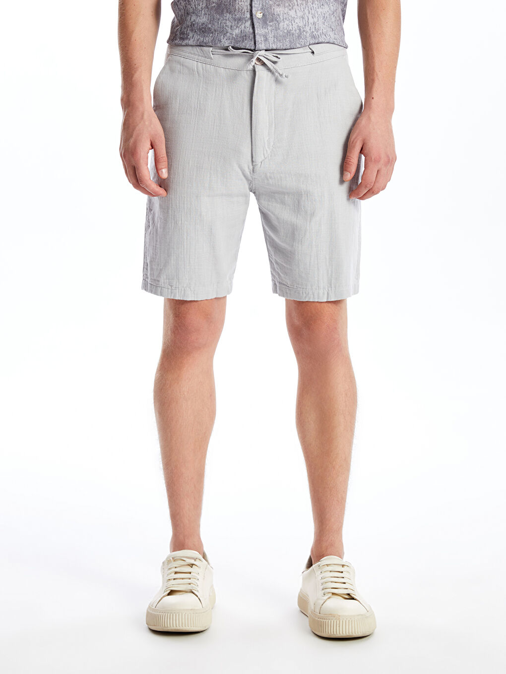 XSIDE Ekru Slim Fit Erkek Şort - 1