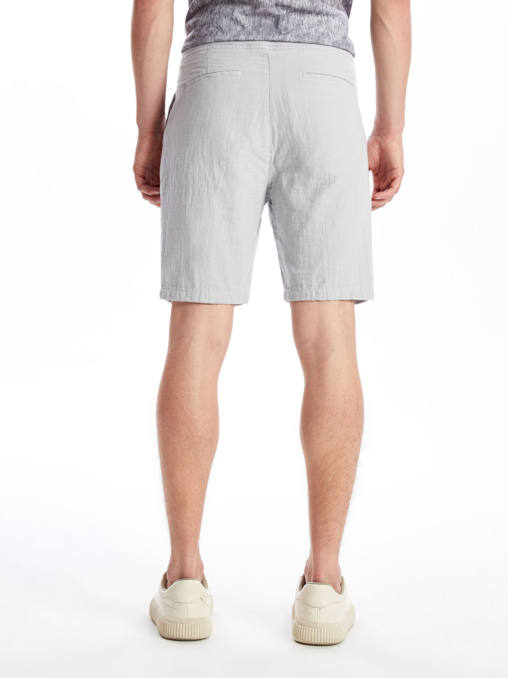 XSIDE Ekru Slim Fit Erkek Şort - 3