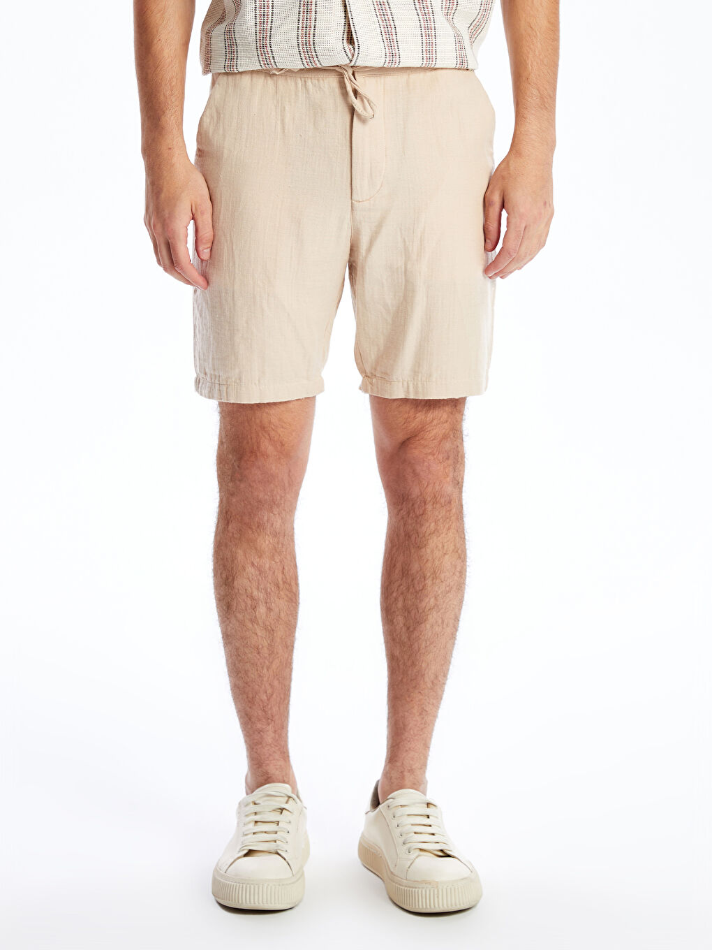 XSIDE Ekru Slim Fit Erkek Şort - 1