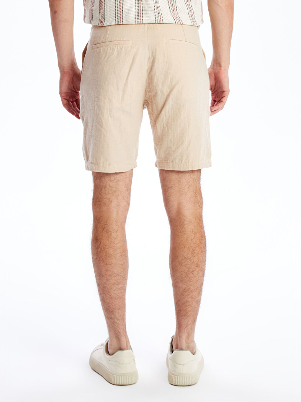XSIDE Ekru Slim Fit Erkek Şort - 3