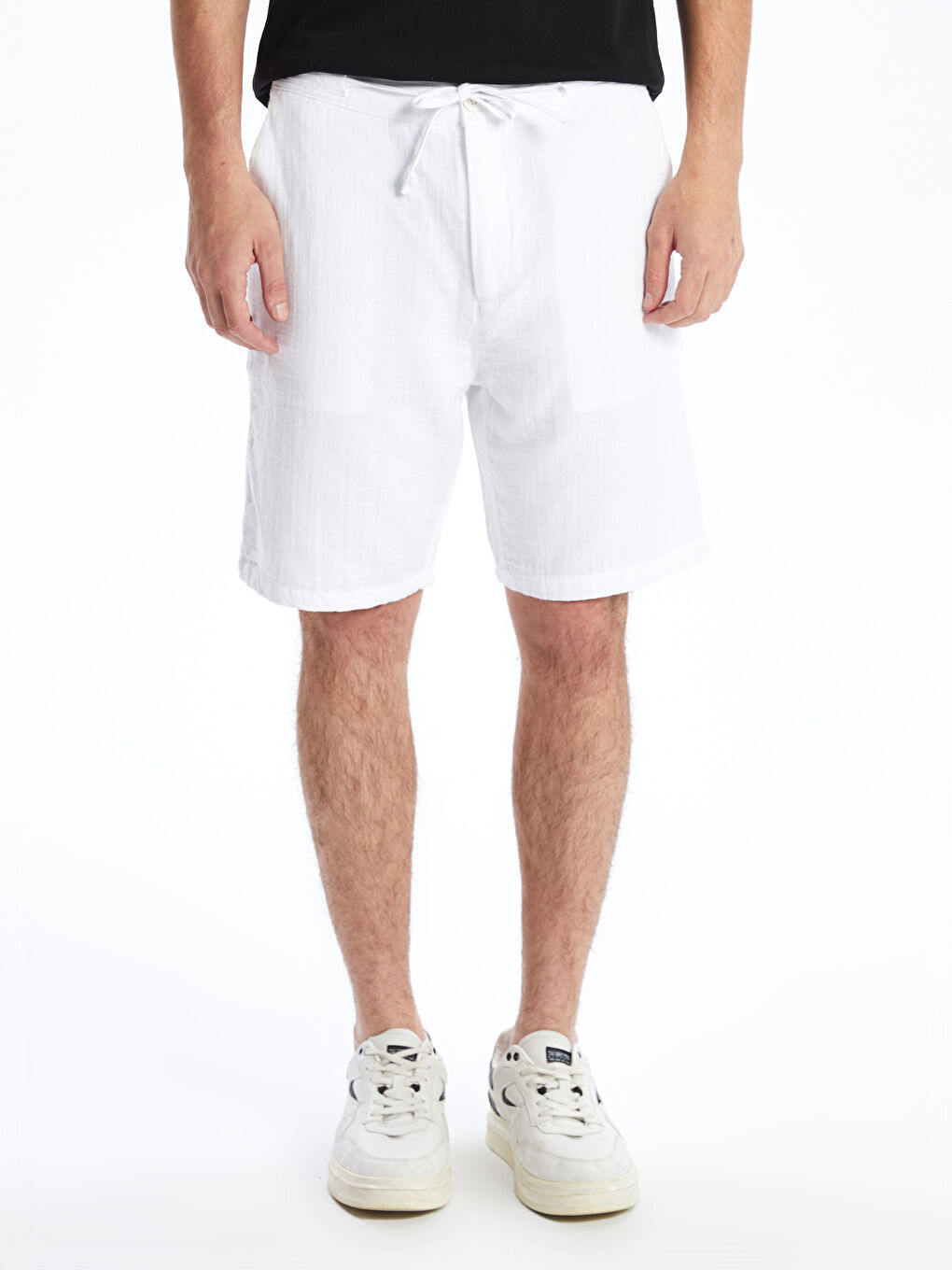 XSIDE Beyaz Slim Fit Erkek Şort - 1