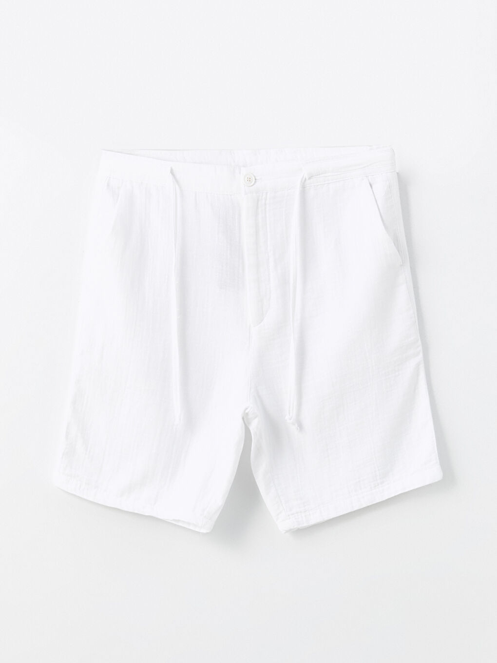 XSIDE Beyaz Slim Fit Erkek Şort - 4