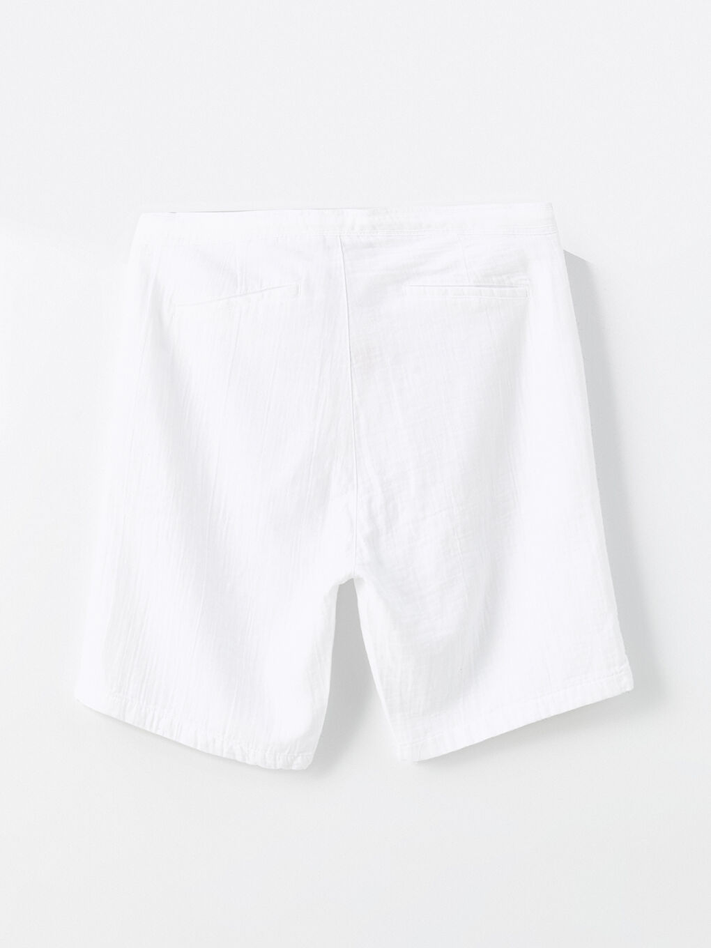 XSIDE Beyaz Slim Fit Erkek Şort - 5