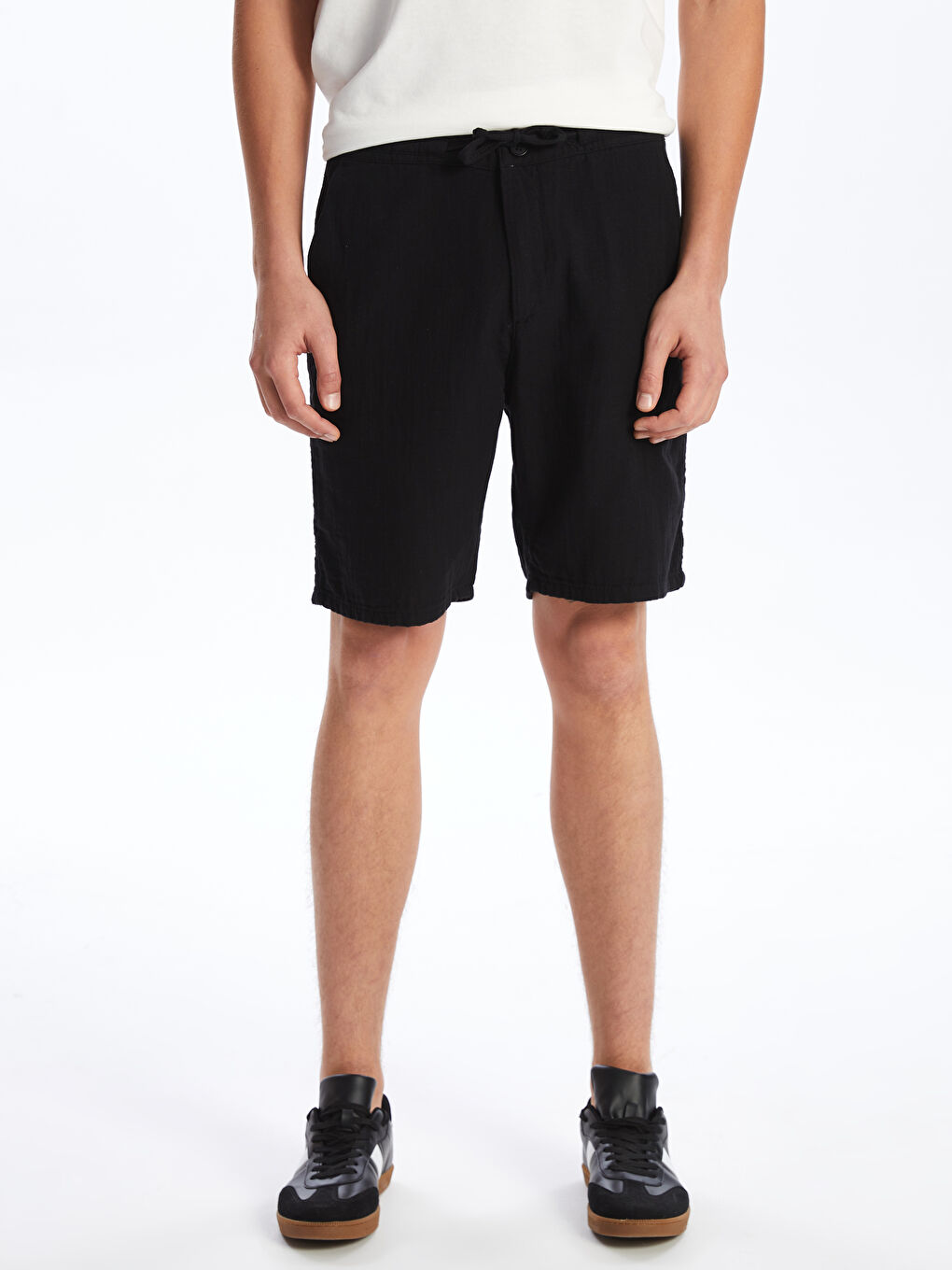 XSIDE Siyah Slim Fit Erkek Şort - 1