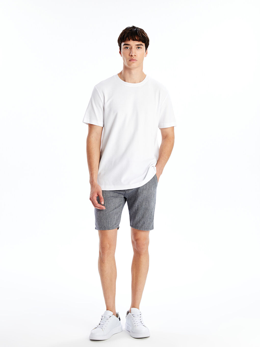 Slim Fit Men's Shorts -S4OR09Z8-CWX