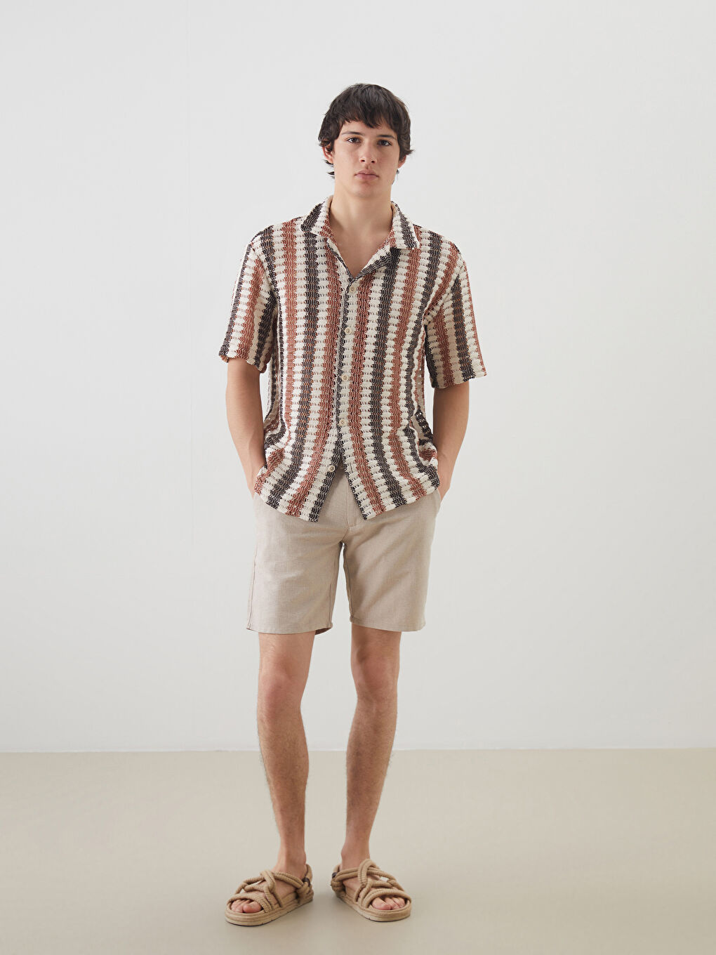 Slim Fit Men's Shorts -S4OR09Z8-HZZ