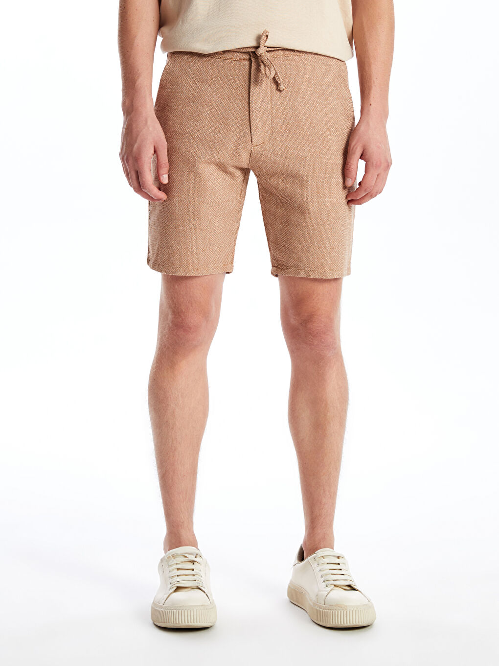 Gri Slim Fit Erkek Şort-1