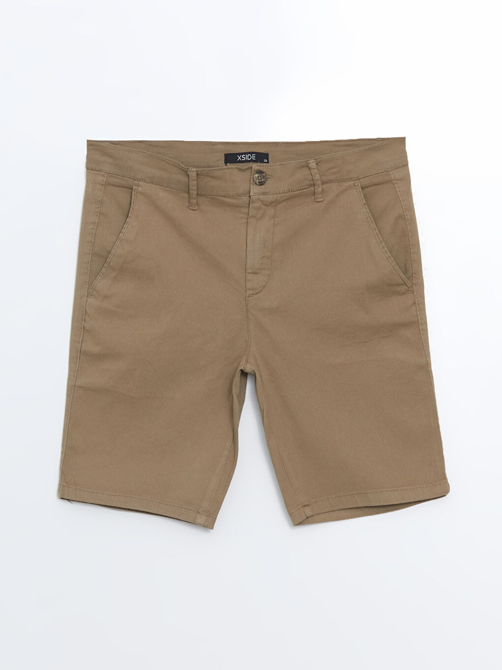 Haki Slim Fit Erkek Şort-4