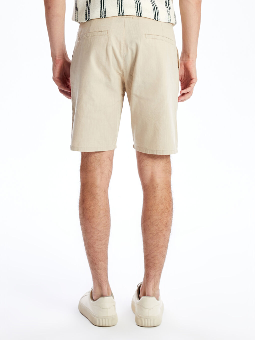 XSIDE Bej Slim Fit Erkek Şort - 3