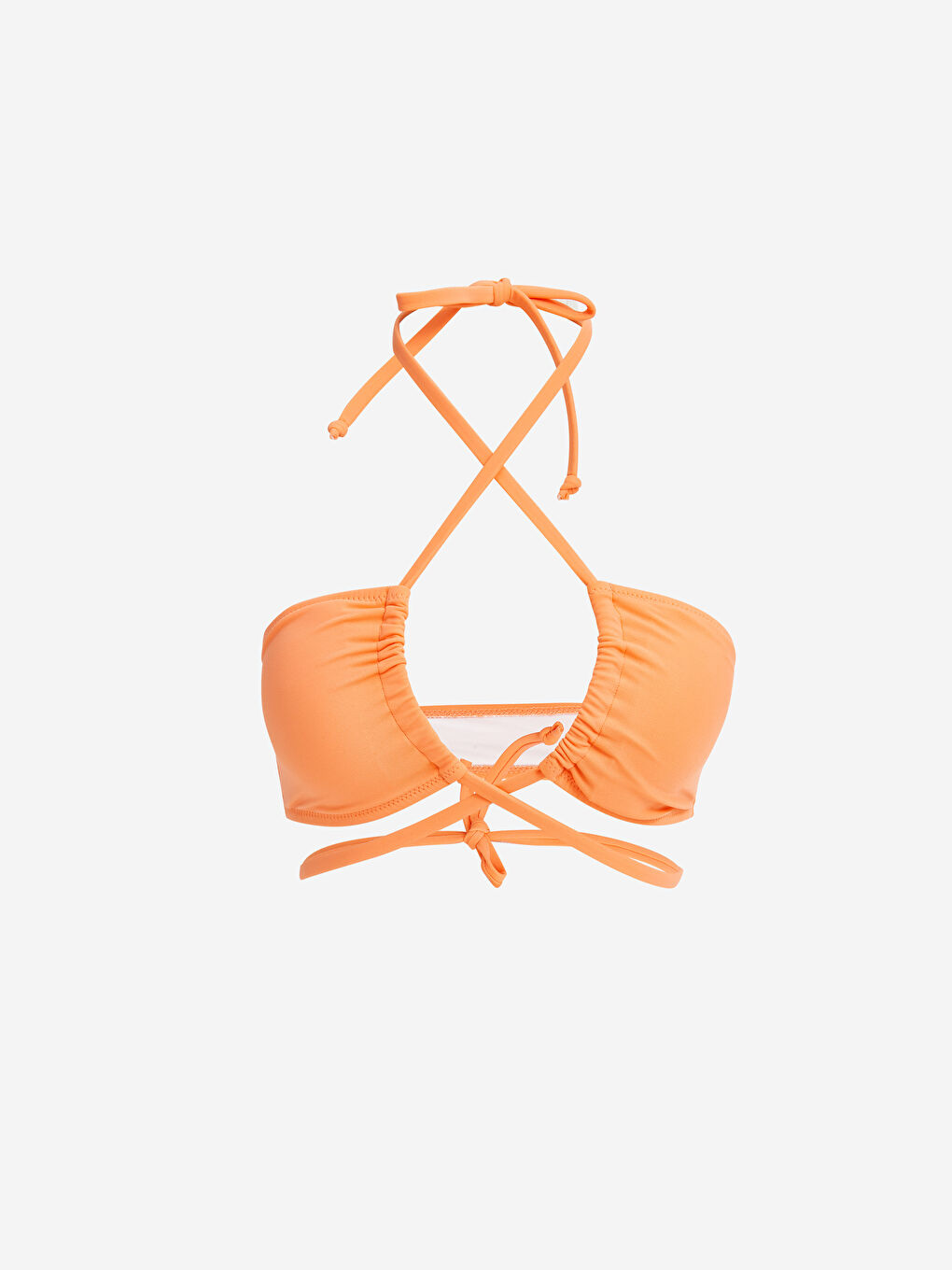 LCW DREAM Turuncu Kadın Dolgulu Bandeu Bikini Üstü