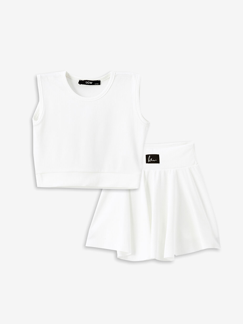 Crew Neck Girl'S Tank Top And Skirt Set -S4OR33Z4-Q6K