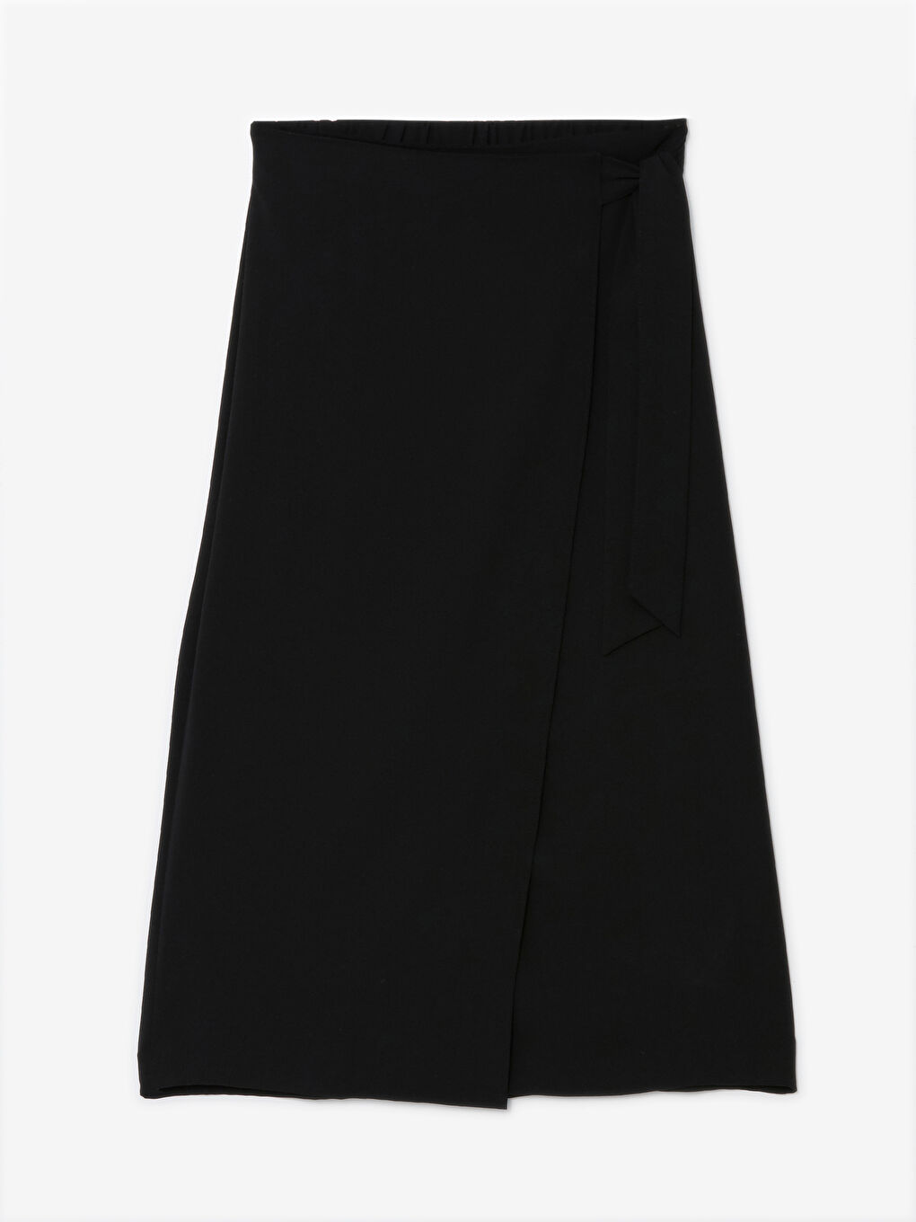 Women's Elasticated Waist Plain Skirt -S4OR48Z8-CVL