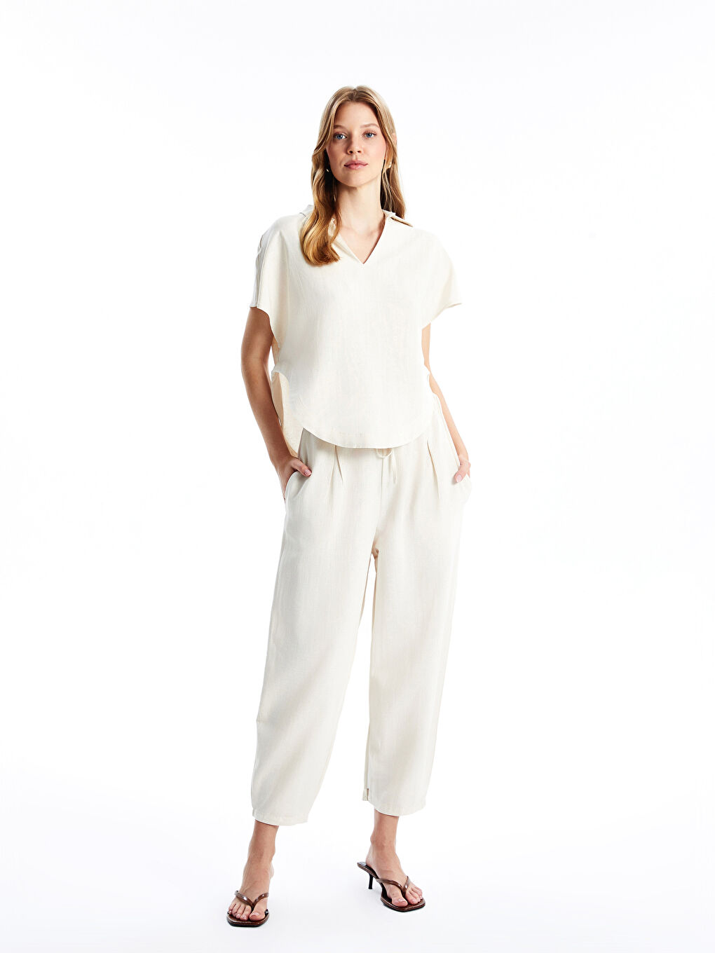 Elasticated Waist Women's Trousers -S4OR54Z8-YYJ