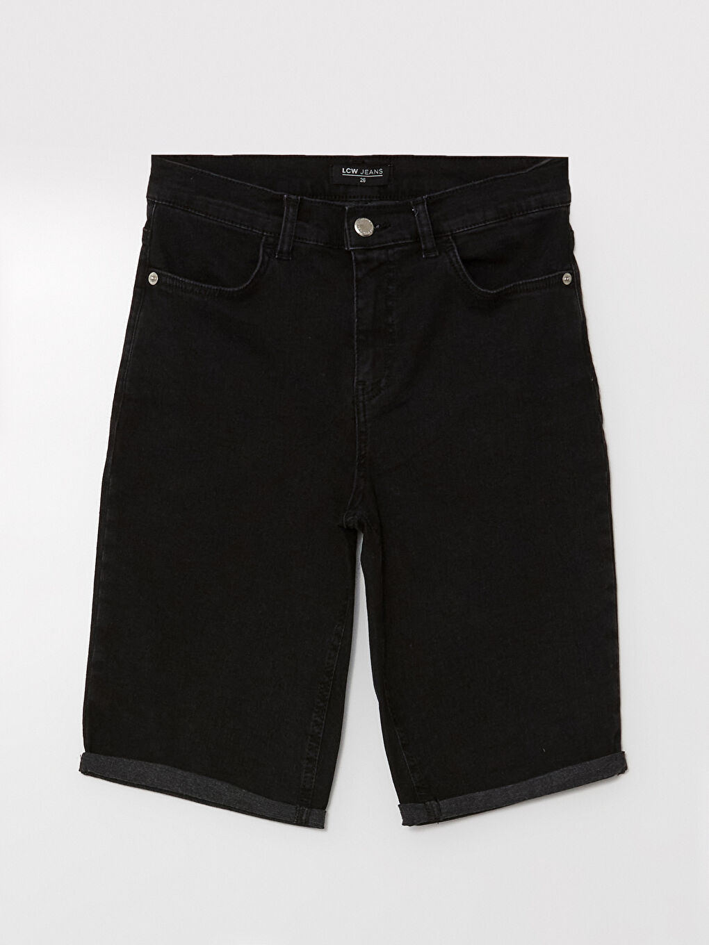 Ženski teksas šorts bermuda fit -S4OR93Z8-327