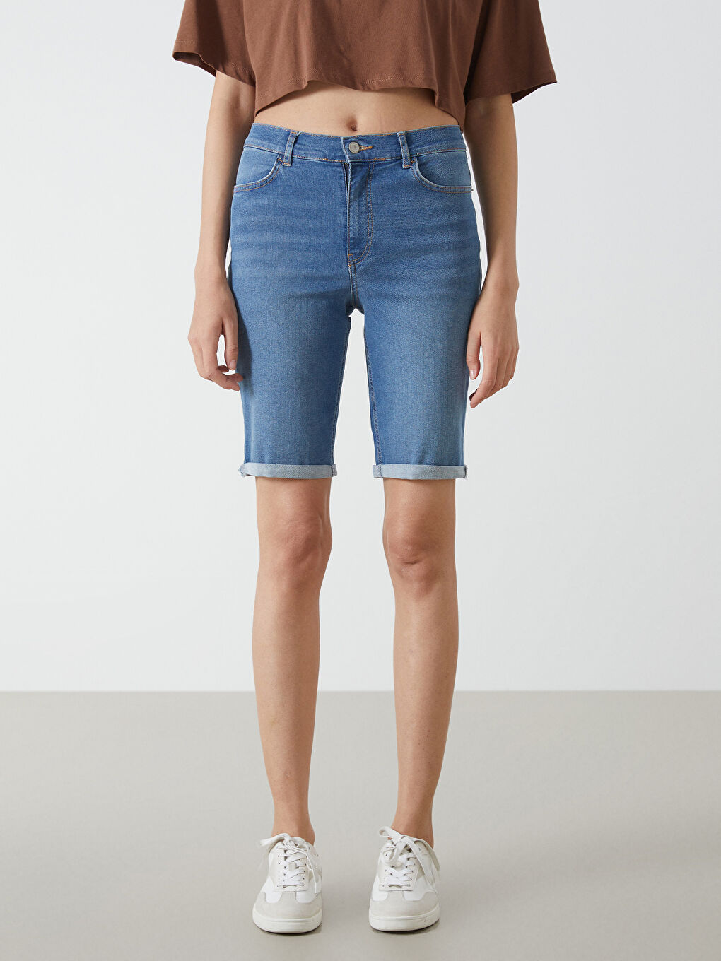 LCW Jeans Bermuda Fit Ženski Teksas Šorts -S4OR95Z8-507