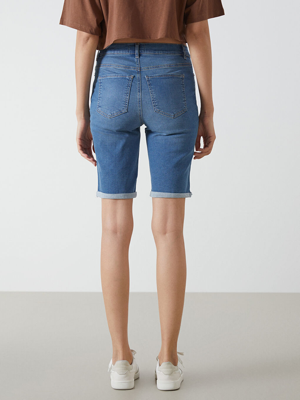 LCW Jeans Bermuda Fit Ženski Teksas Šorts -S4OR95Z8-507