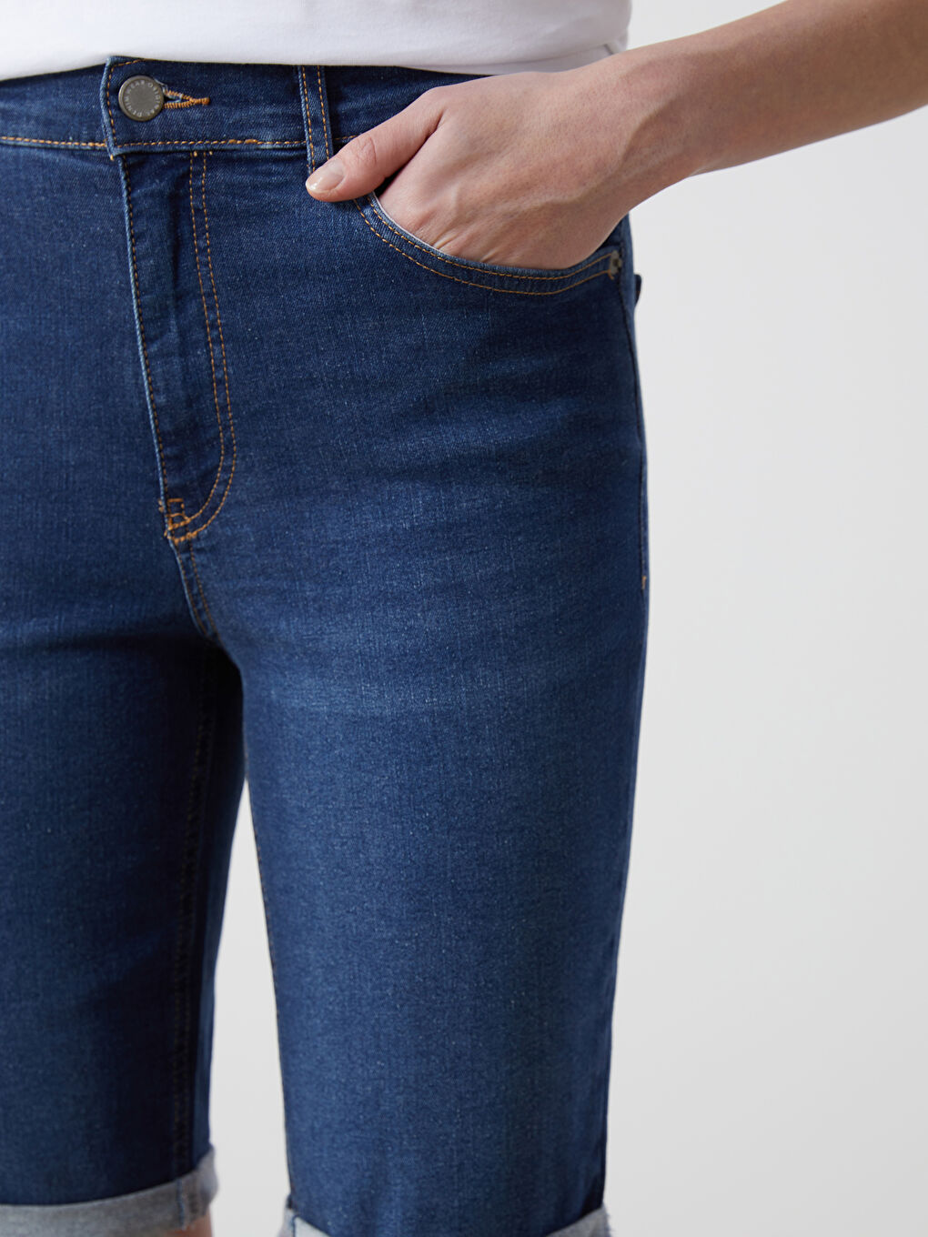 LCW Jeans Bermuda Fit Kadın Jean Şort -S4OS04Z8-309