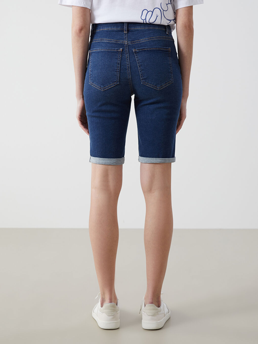 LCW Jeans Bermuda Fit Kadın Jean Şort -S4OS04Z8-309