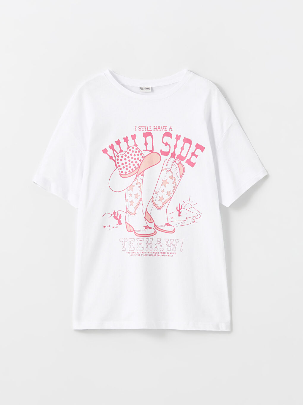 Crew Neck Girl's T-Shirt -S4OS24Z4-FFB