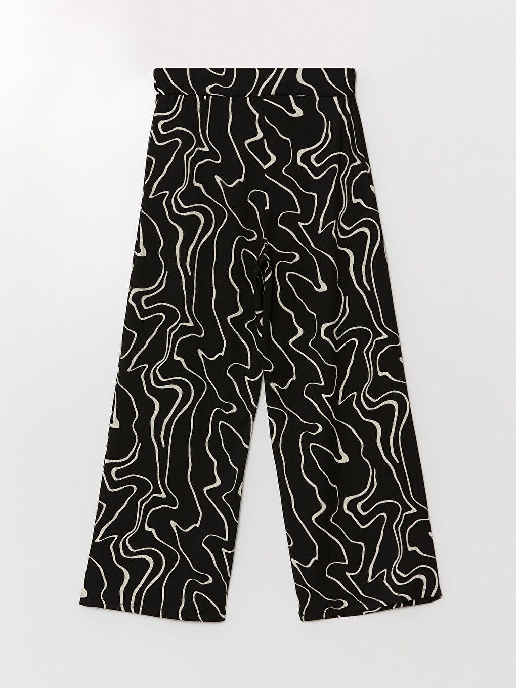 Elastic Waist Patterned Women's Trousers -S4OS80Z8-LQJ