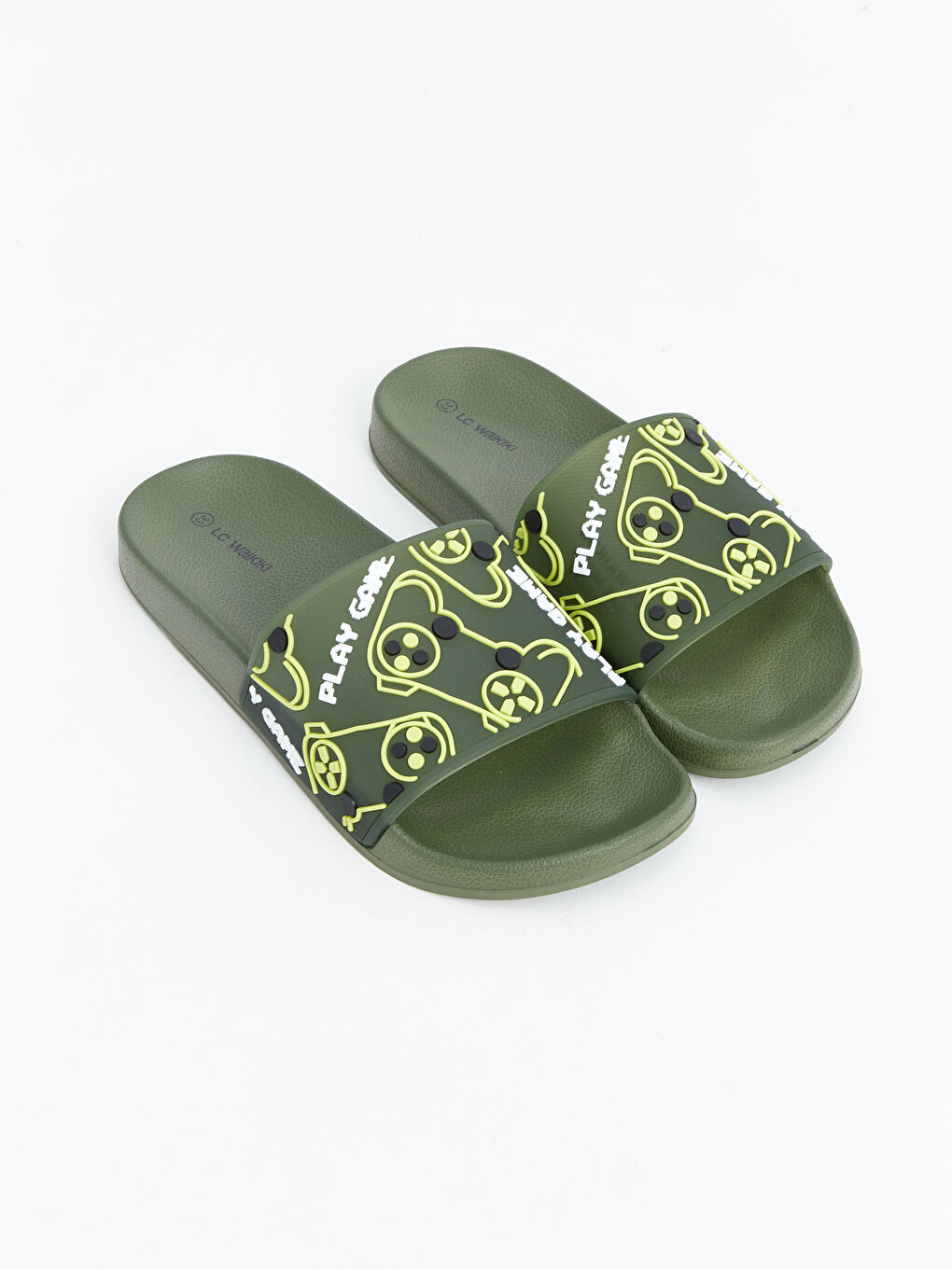 Single Strap Printed Boys' Slider -S5GL18Z4-YF8
