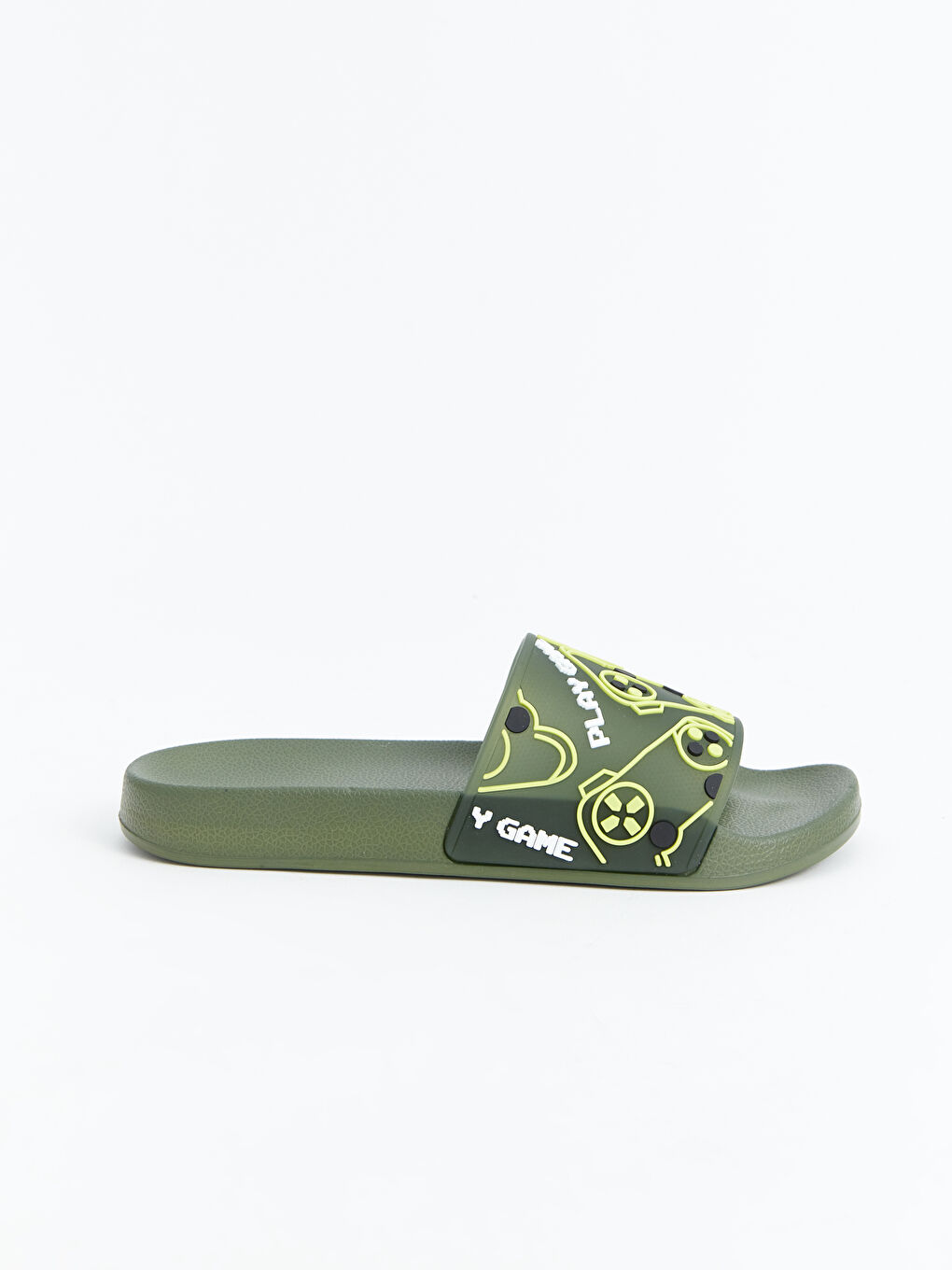 Single Strap Printed Boys' Slider -S5GL18Z4-YF8