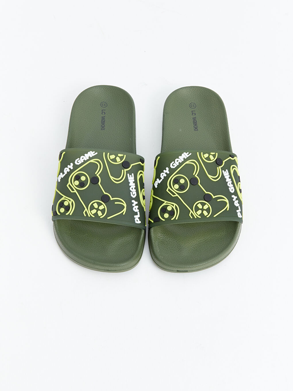 Single Strap Printed Boys' Slider -S5GL18Z4-YF8
