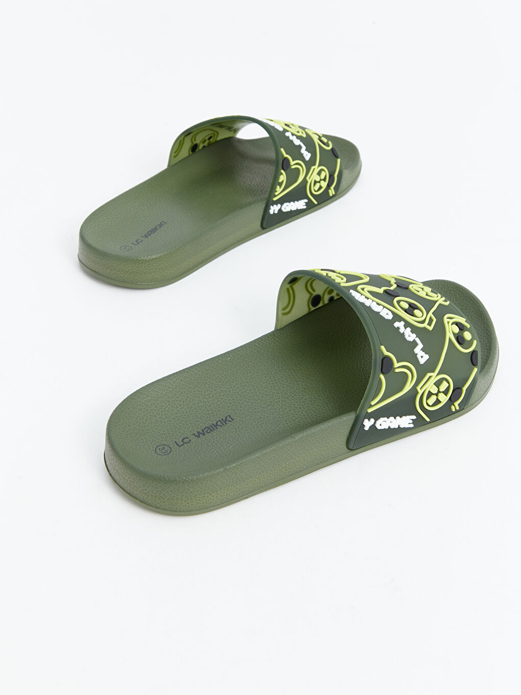 Single Strap Printed Boys' Slider -S5GL18Z4-YF8