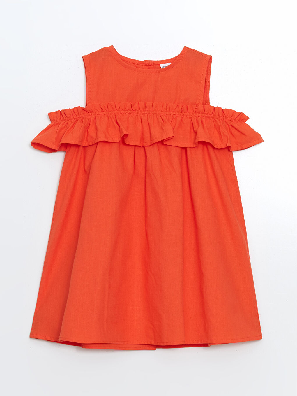 Crew Neck Linen Girl Dress -S4OT46Z1-GWZ