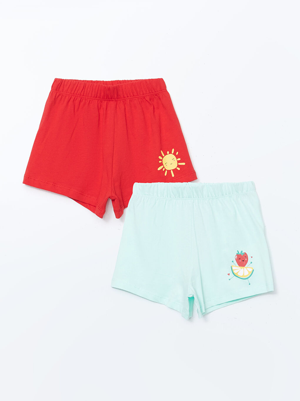 Elastic Waist Baby Girl Shorts 2 Pieces -S4OT52Z1-H1B