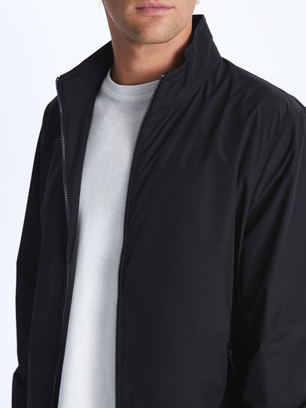 LCWAIKIKI Classic Standard Fit Funnel Neck Men's Coat -W51194Z8-CVL