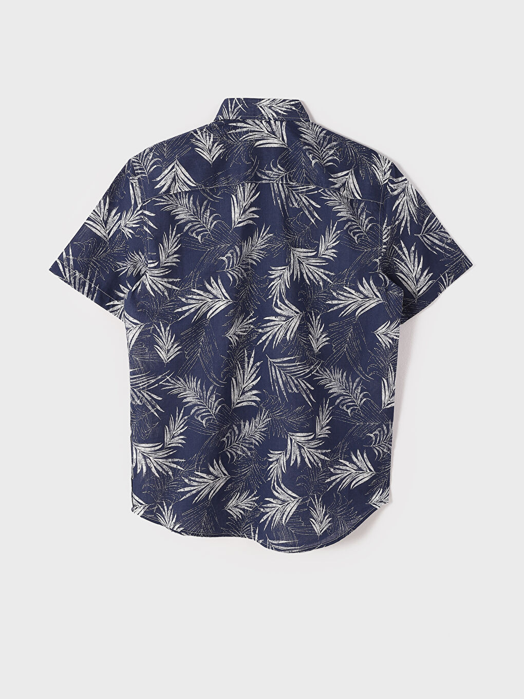 Slim Fit Short Sleeve Patterned Men's Shirt-7