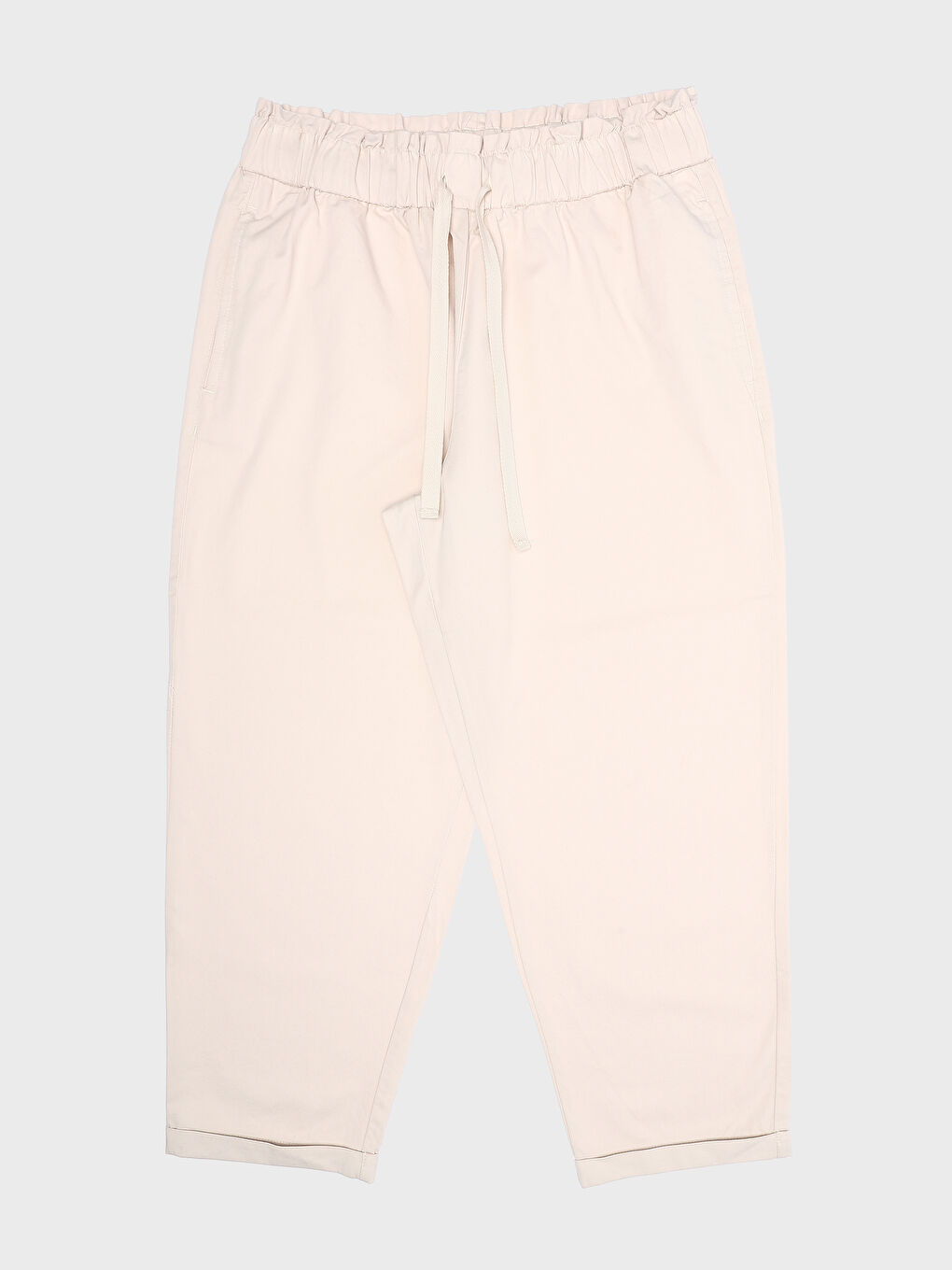 Elasticated Waist Relaxed Fit Women's Trousers -S5KP59Z8-FEQ