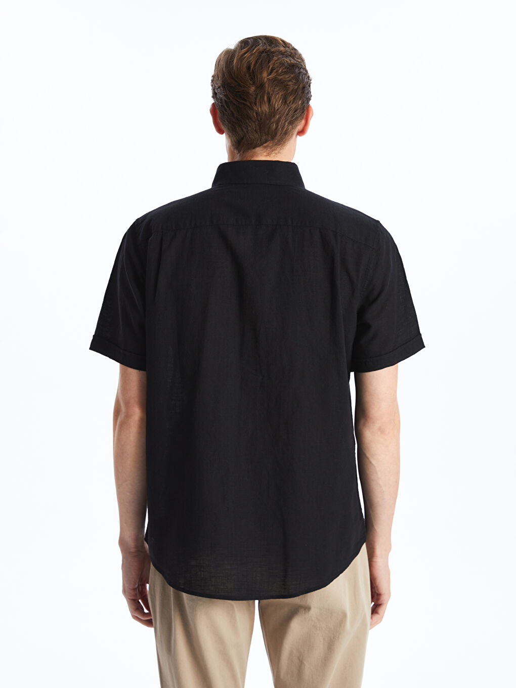 regular fit зығыр қоспасынан ерлер жейдесі-7