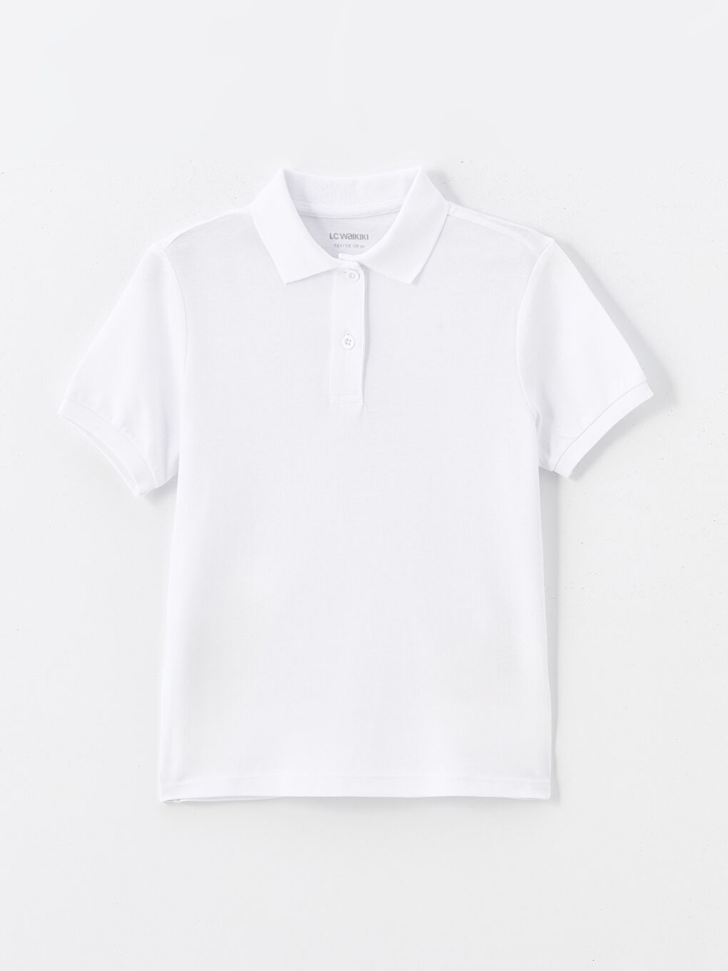 Beyaz Öğrenme Tutkunu Polo Yaka Kız Çocuk Tişört