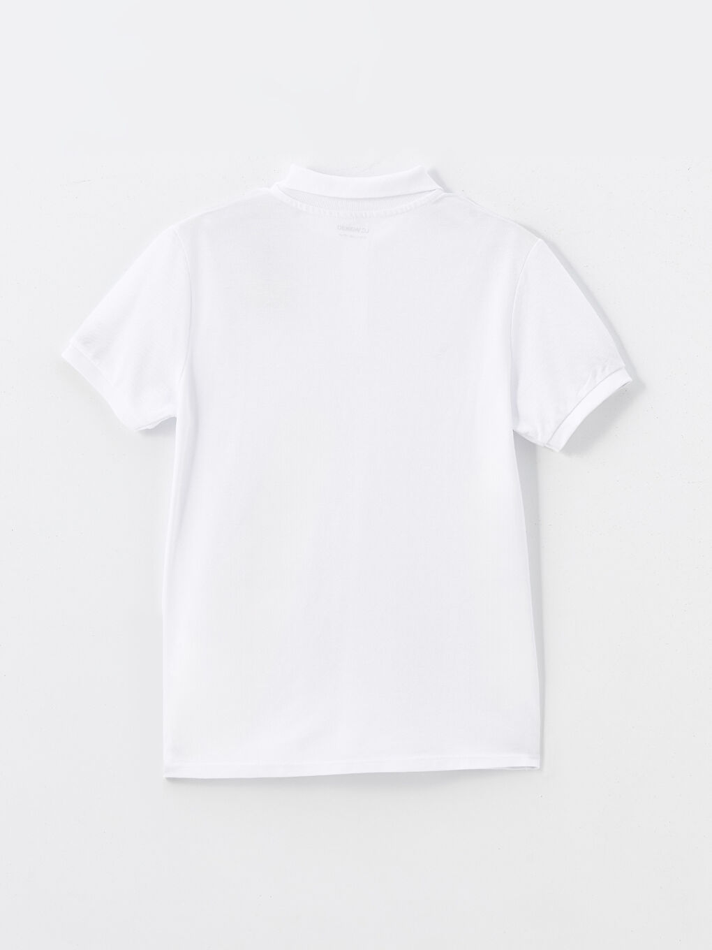 Beyaz Öğrenme Tutkunu Polo Yaka Kız Çocuk Tişört-1
