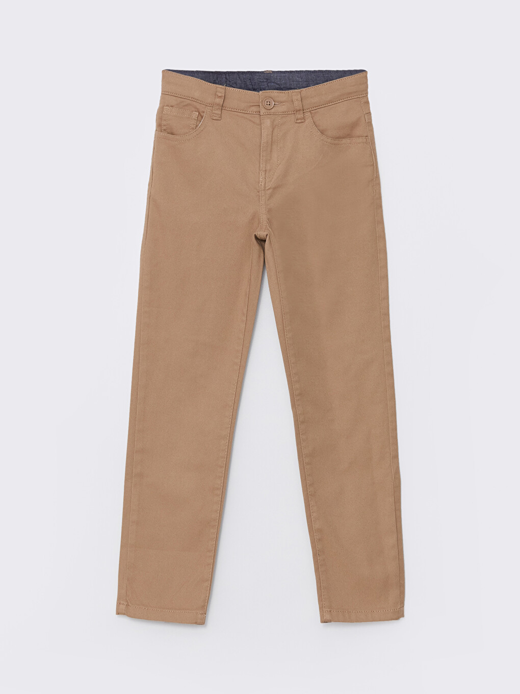 Boy's Slim Gabardine Trousers-1